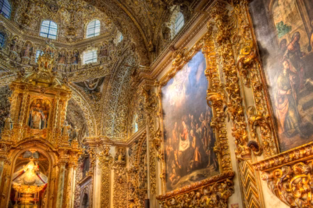 Cúpula de la Capilla del Rosario en Puebla
