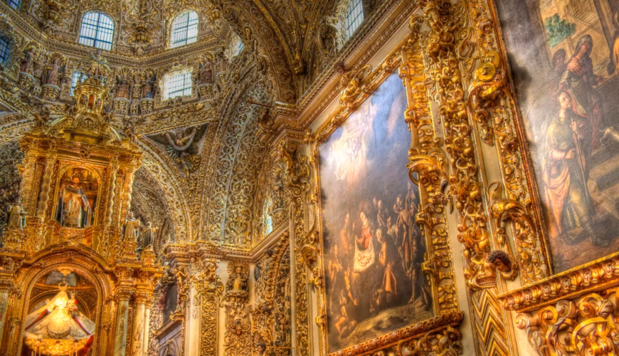 Cúpula de la Capilla del Rosario en Puebla